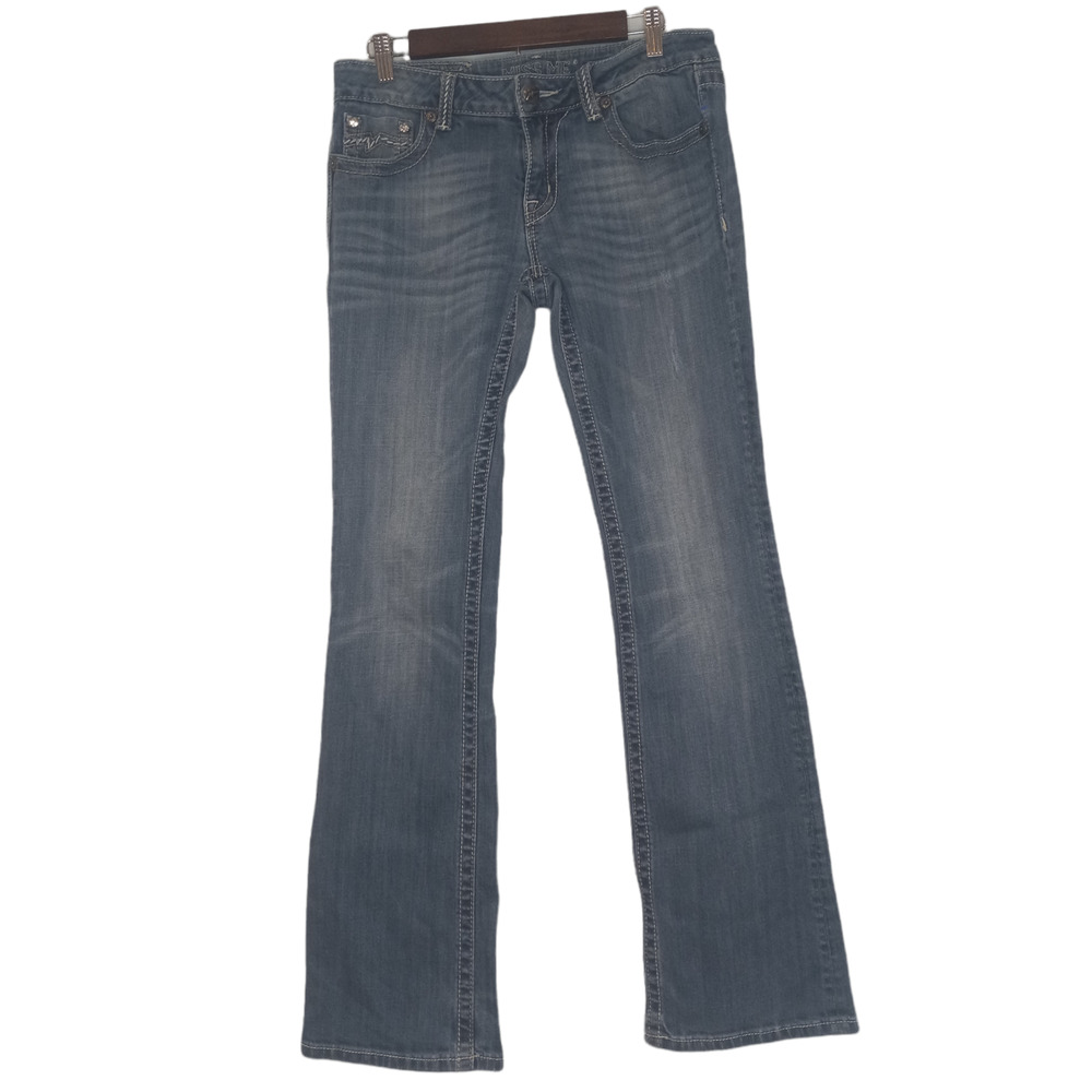 Miss Me JD1037B Women's Light Blue Cotton 5-Pockets Bootcut Jeans Size 31 - Picture 2 of 7